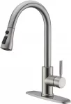 Exploring the WEWE Single Handle High Arc Brushed Nickel Pull Out Kitchen Faucet