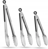 In-Depth Review of HOTEC Stainless Steel Kitchen Tongs Set
