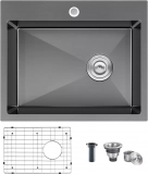 Transform Your Kitchen with the KINKIB 22 Inch Drop-In Black Kitchen Sink