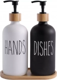 Transform Your Kitchen with the MOMEEMO Glass Soap Dispenser Set
