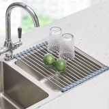 Maximize Your Kitchen Space with the Seropy Roll Up Dish Drying Rack