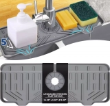 Transform Your Kitchen with the Silicone Faucet Handle Drip Catcher Tray Mat